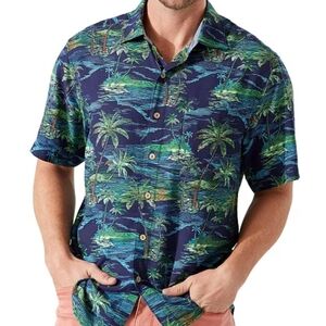 Tommy Bahama Veracruz Cay Scenic Iles Camp Shirt
